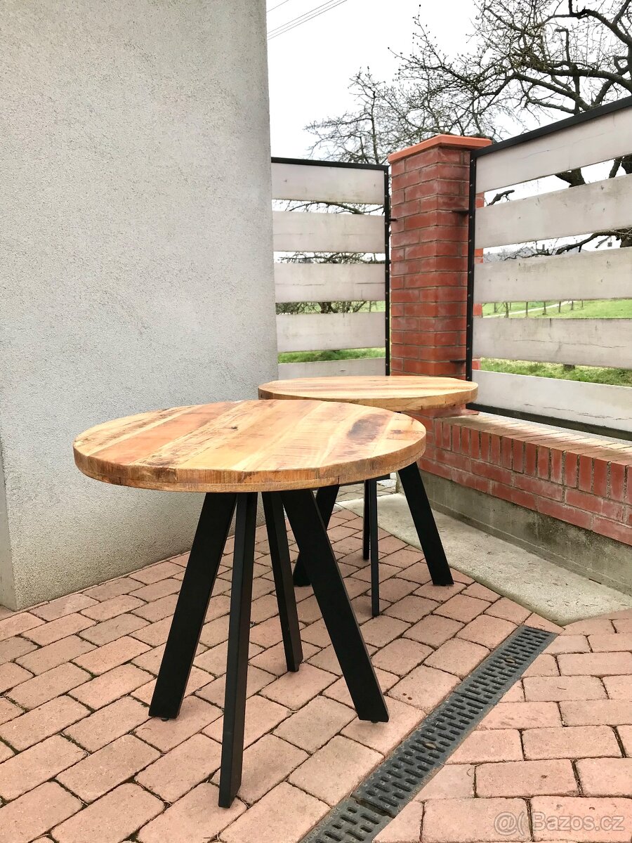 Jídelní stůl z masivu Mango 80cm- NOVÉ