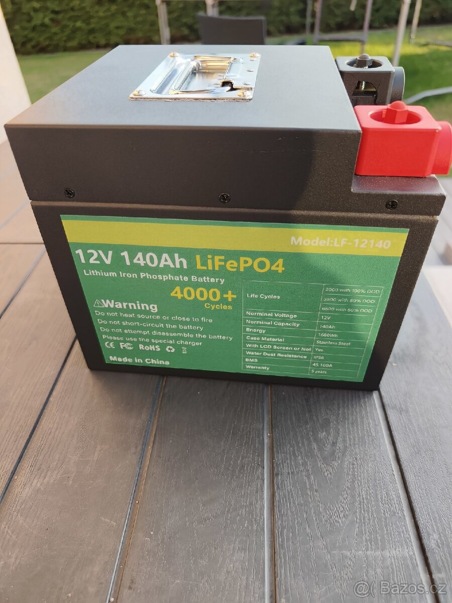 Baterie karavan 12V Lifepo4 140 AH
