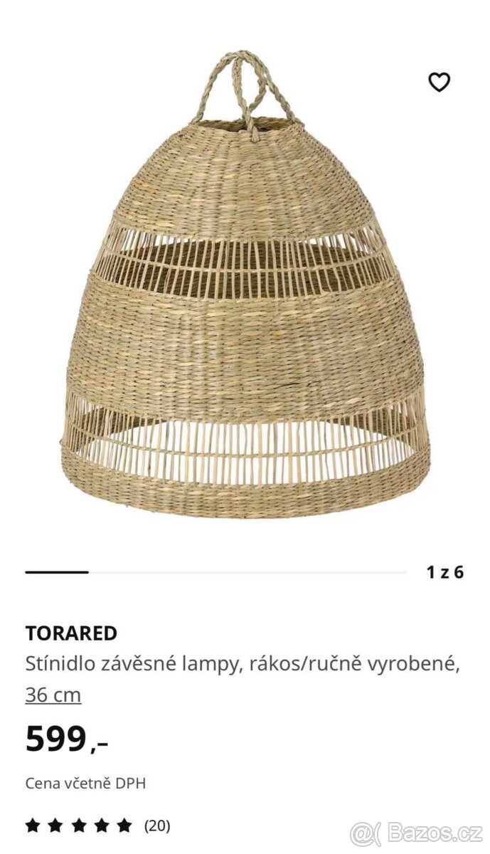 Stínidlo/lustr rákos