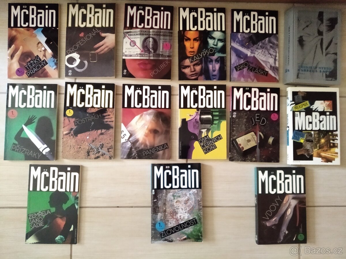 Ed McBain - celkem 14 knih / á 40 Kč
