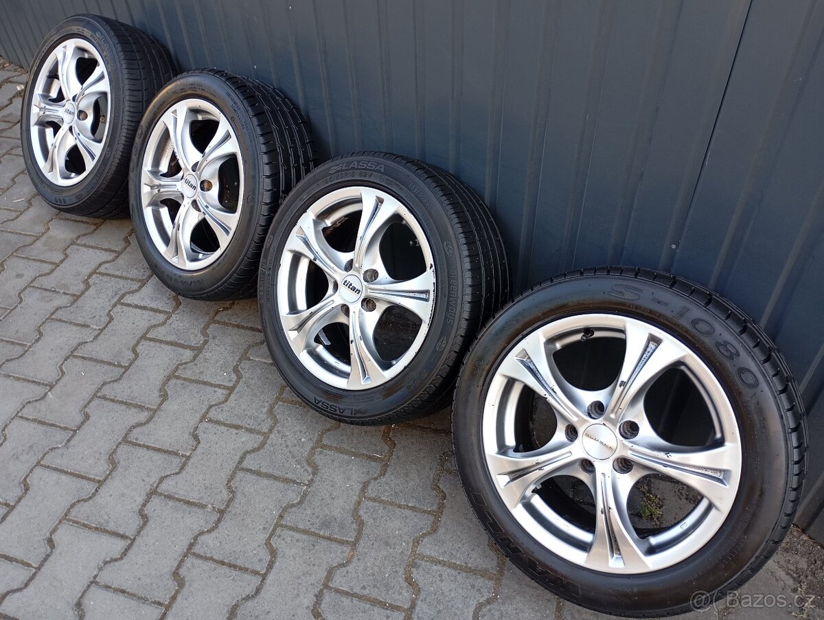 Letní sada škoda fabia 195/50/15 5x100 alu alutec