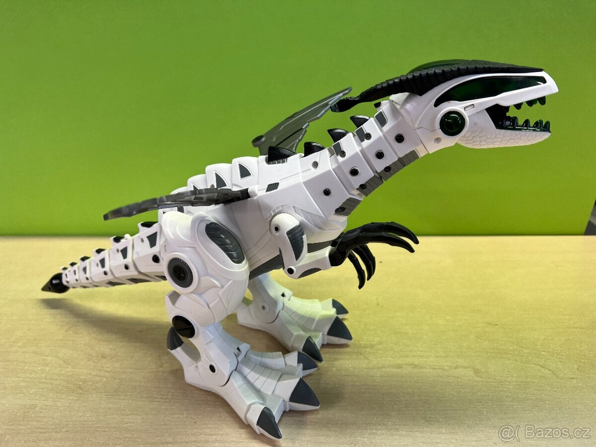 INTERAKTIVNÍ DINOSAURUS bílo-černý