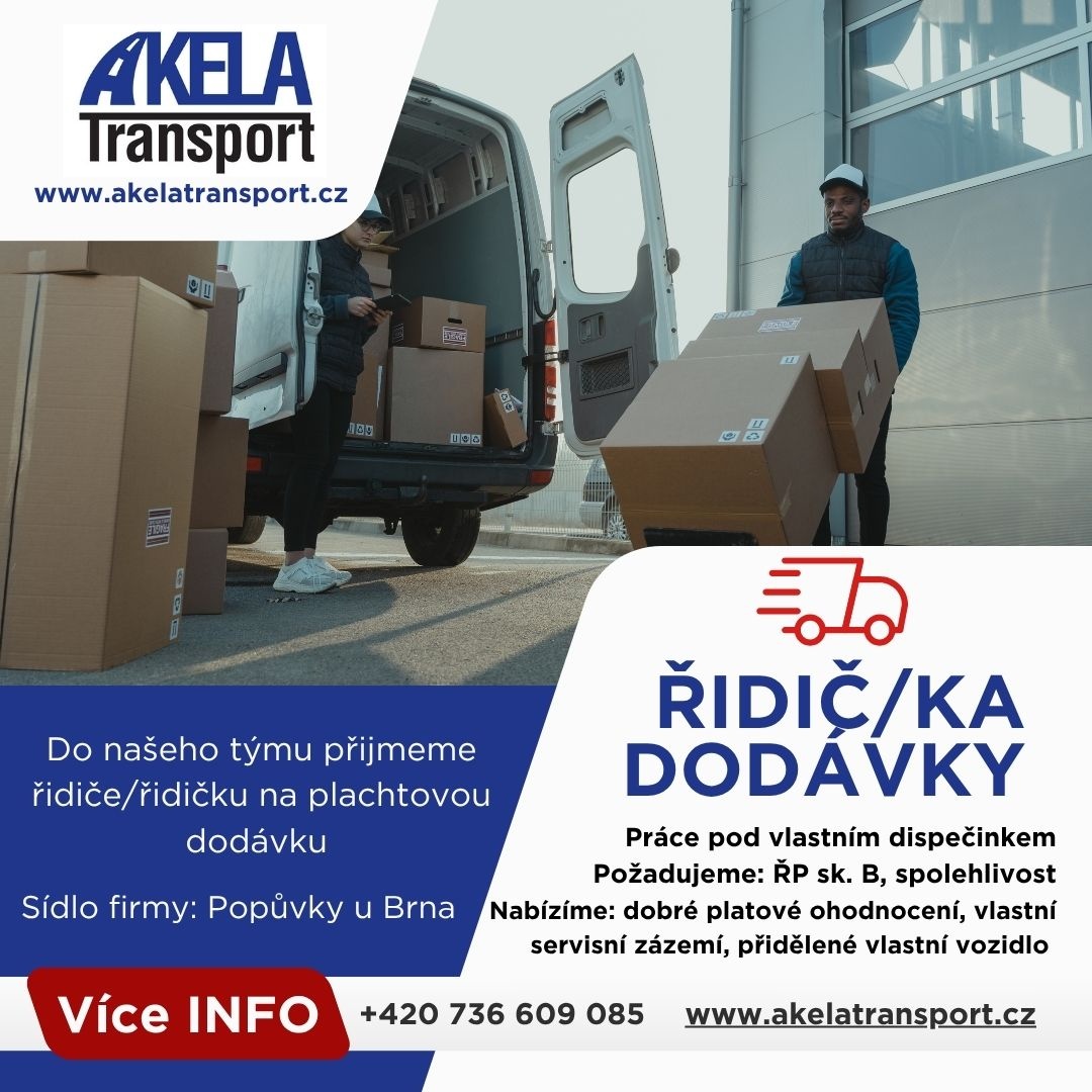 Řidič/ka plachtové dodávky