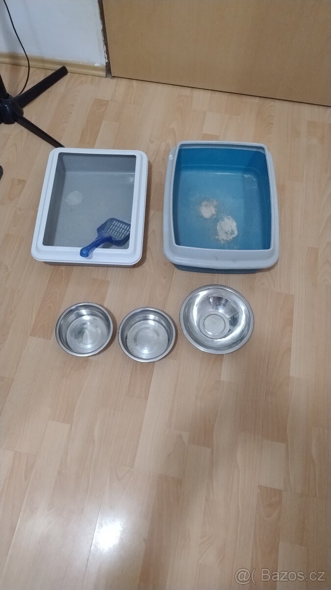 Kočičí WC ,lopatka + misky