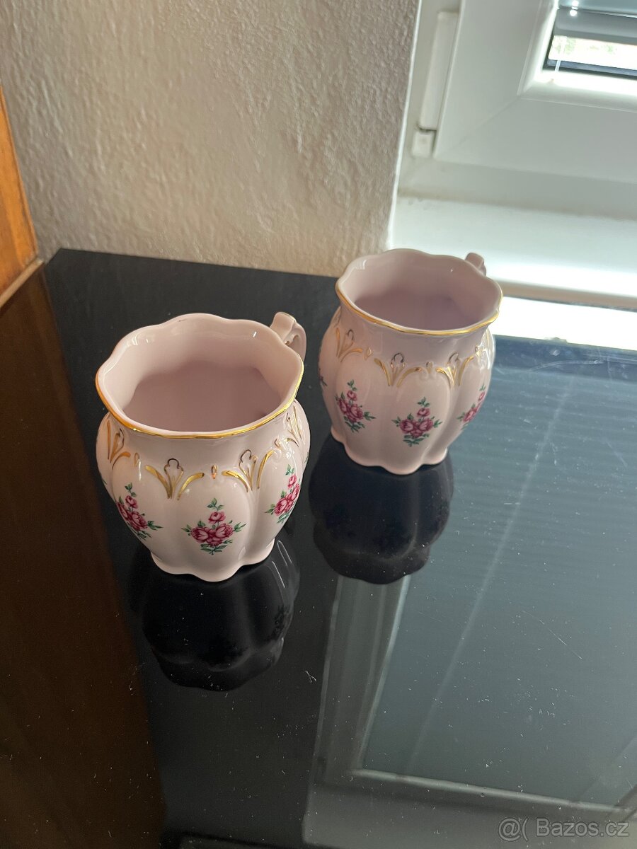 Růžový porcelán zn. Hass & Czjzek