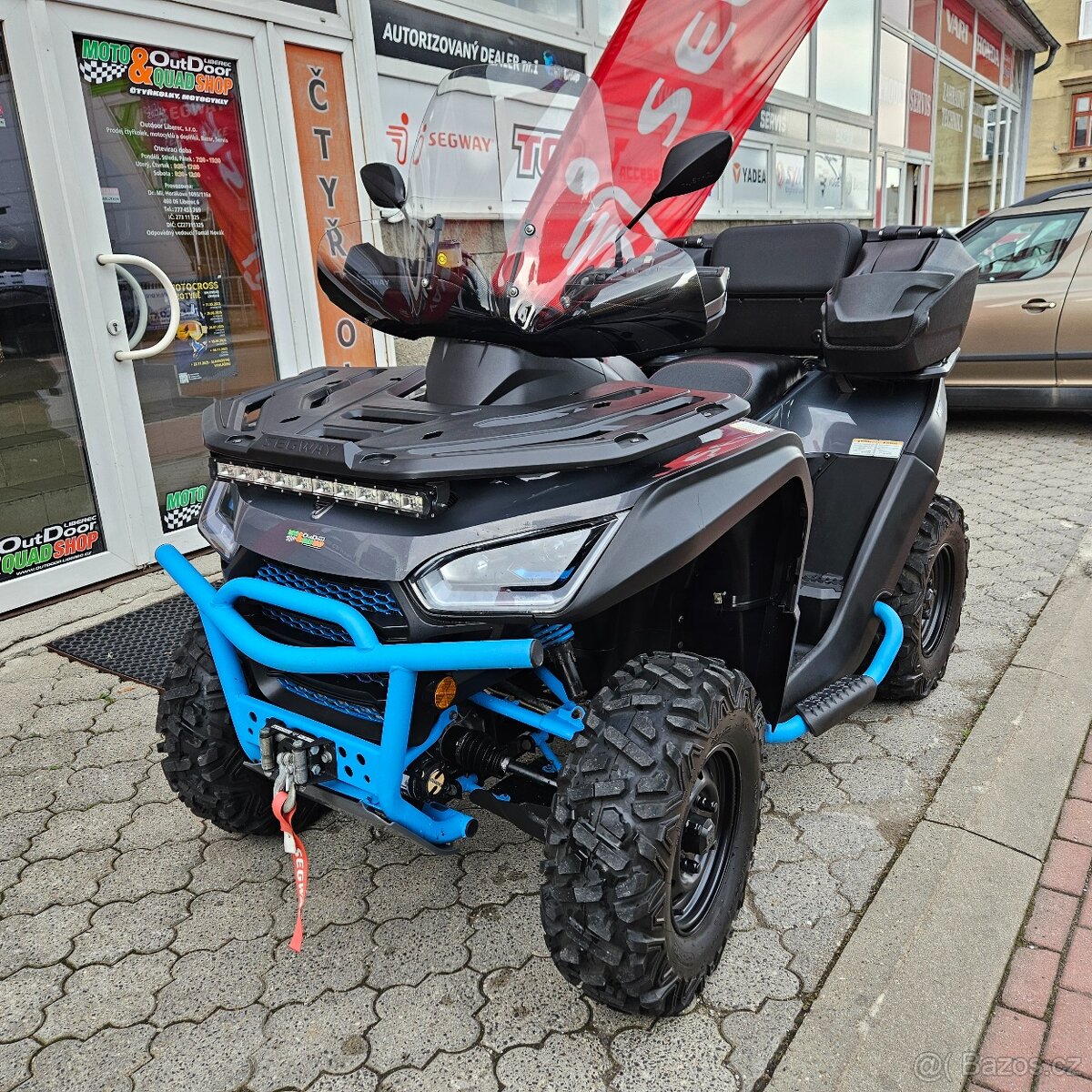 Segway AT6L T3b EPS,PO SERVISU,1x velký kufr,ČR,1. majitel
