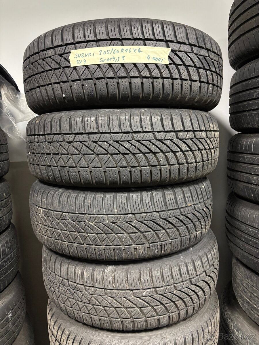 Plechová zimní kola 205/55 R16 5x114,3 Suzuki SX4