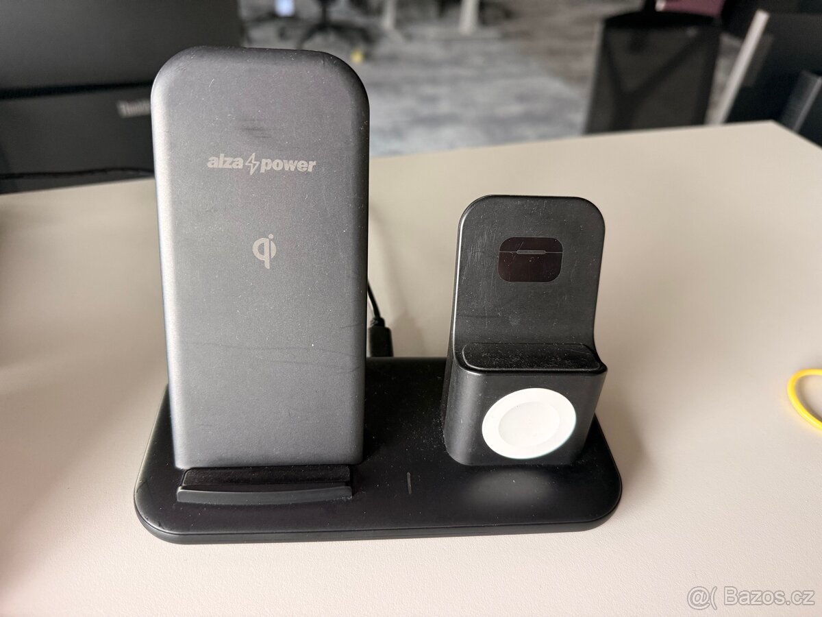 AlzaPower WFA130V2 PureCharge 3in1 nabíjecí stojánek