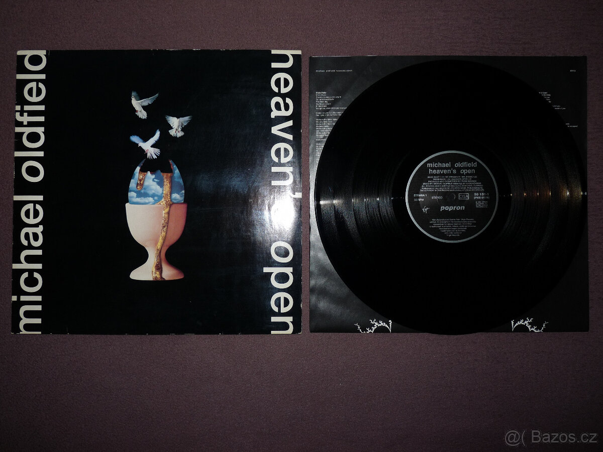 prodám LP MIKE OLDFIELD-Heaven´s Open 1991 Popron RARITA