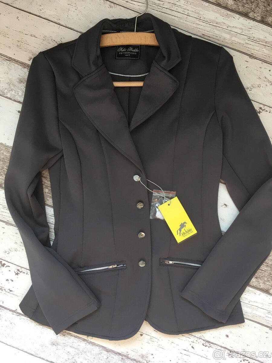 Nové jezdecké sako Felix Bühler - šedé, vel. S
