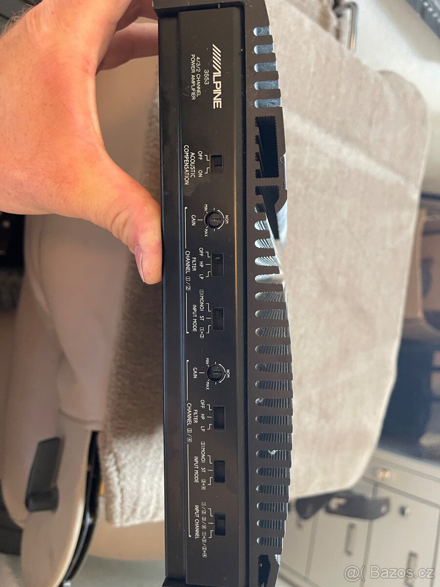 Zesilovač ALPINE 3553 + příslušenství