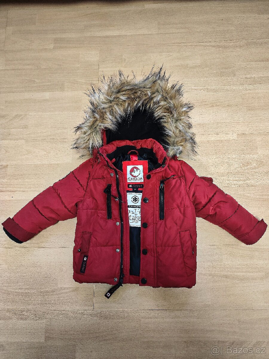 Dětská zimní bunda 92 - 98 péřová