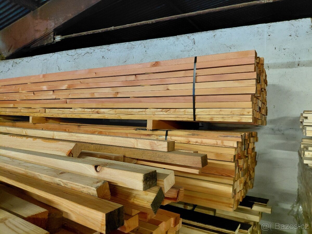 Prodám modřínová hoblované latě