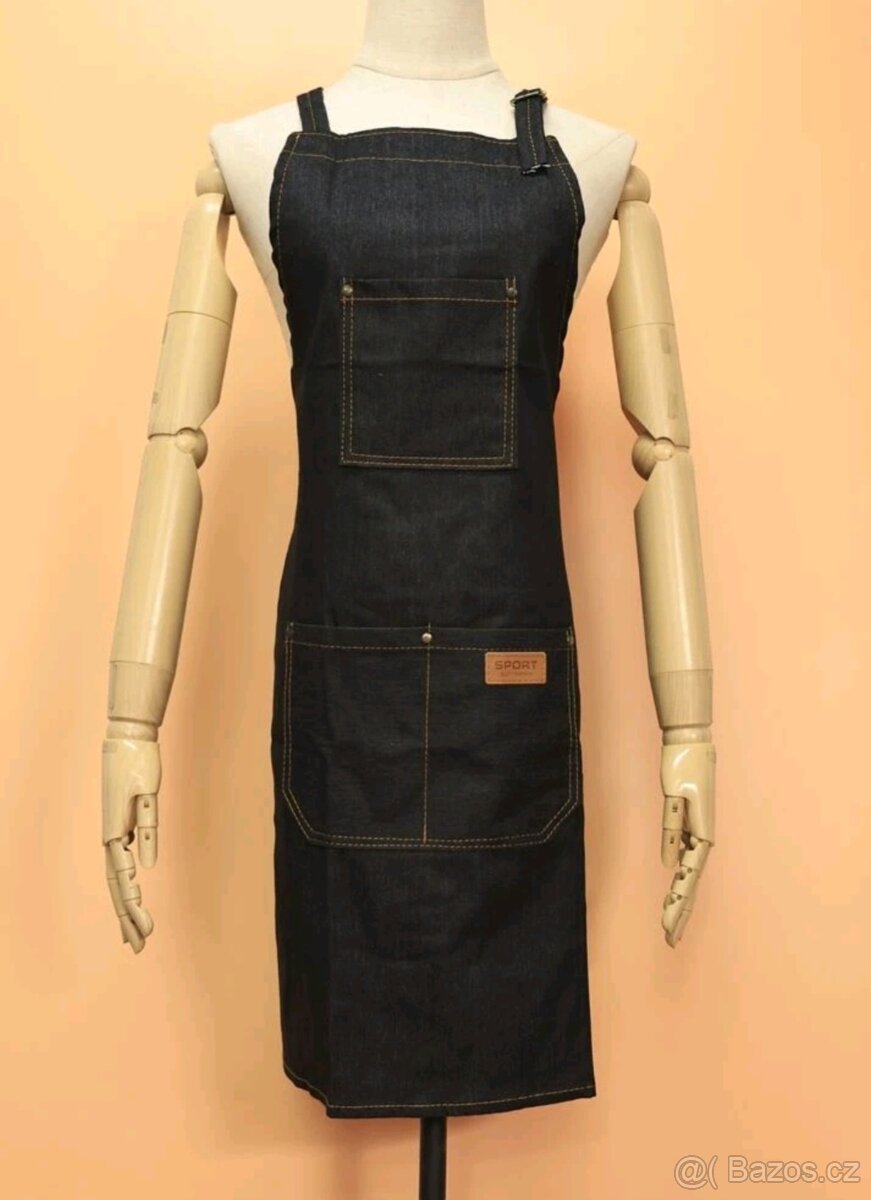 Kadeřnická holičská zástěra pláštěnka Barber Shop