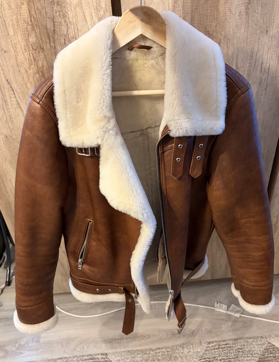 Kožená bunda - pilotka