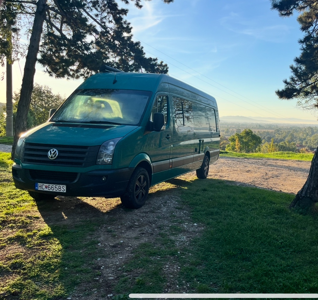 Obytna vestavba, obytna dodavka, VW Crafter