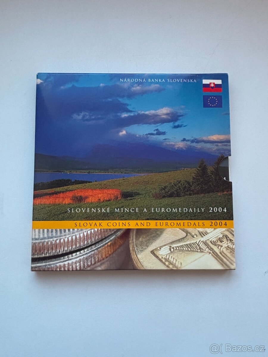 sada BK 2004 UNC slovenské euro mince a euromedaily krásné