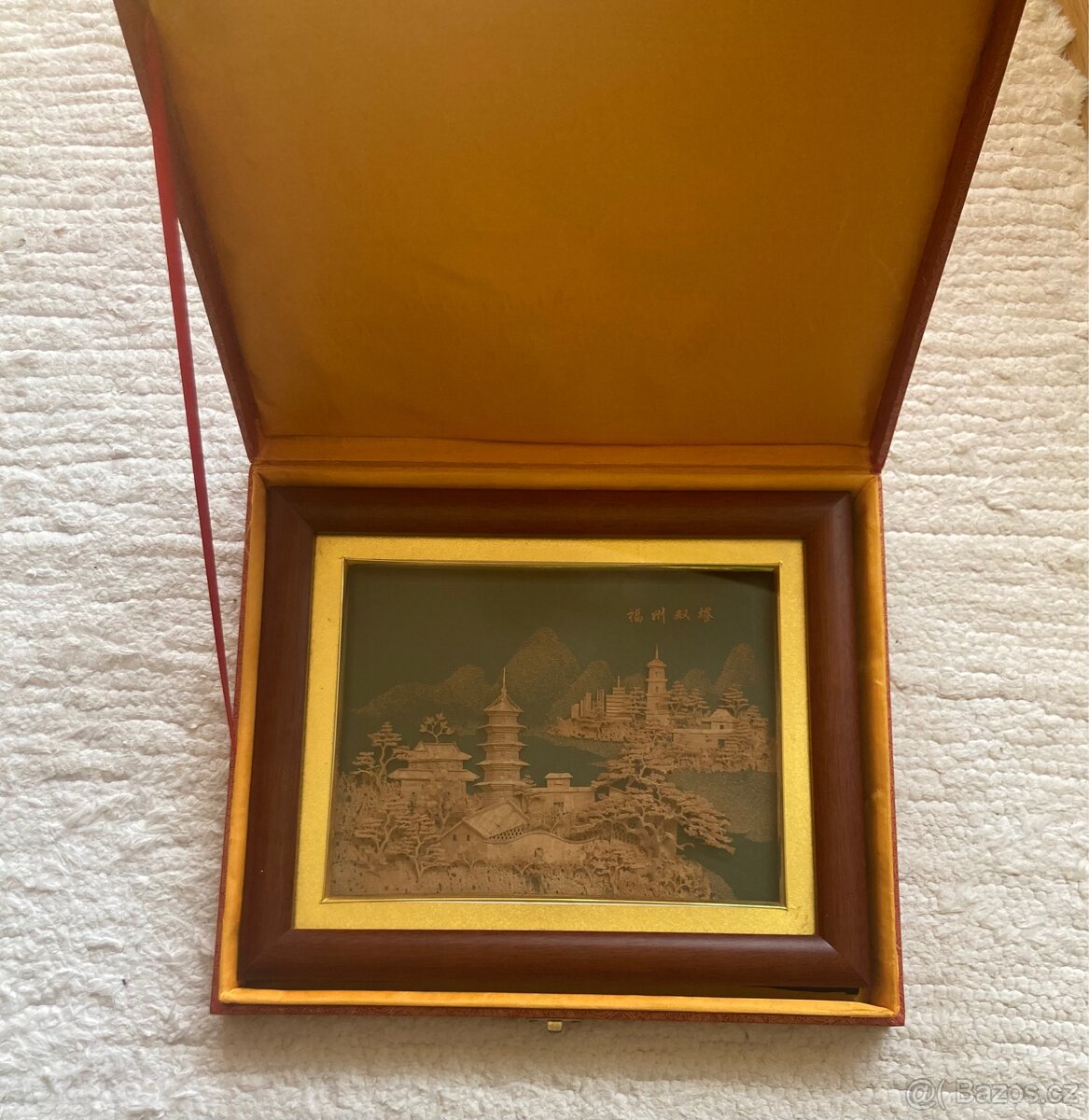 Luxusní reliéfní obraz – Fuzhou Dvojité Pagody