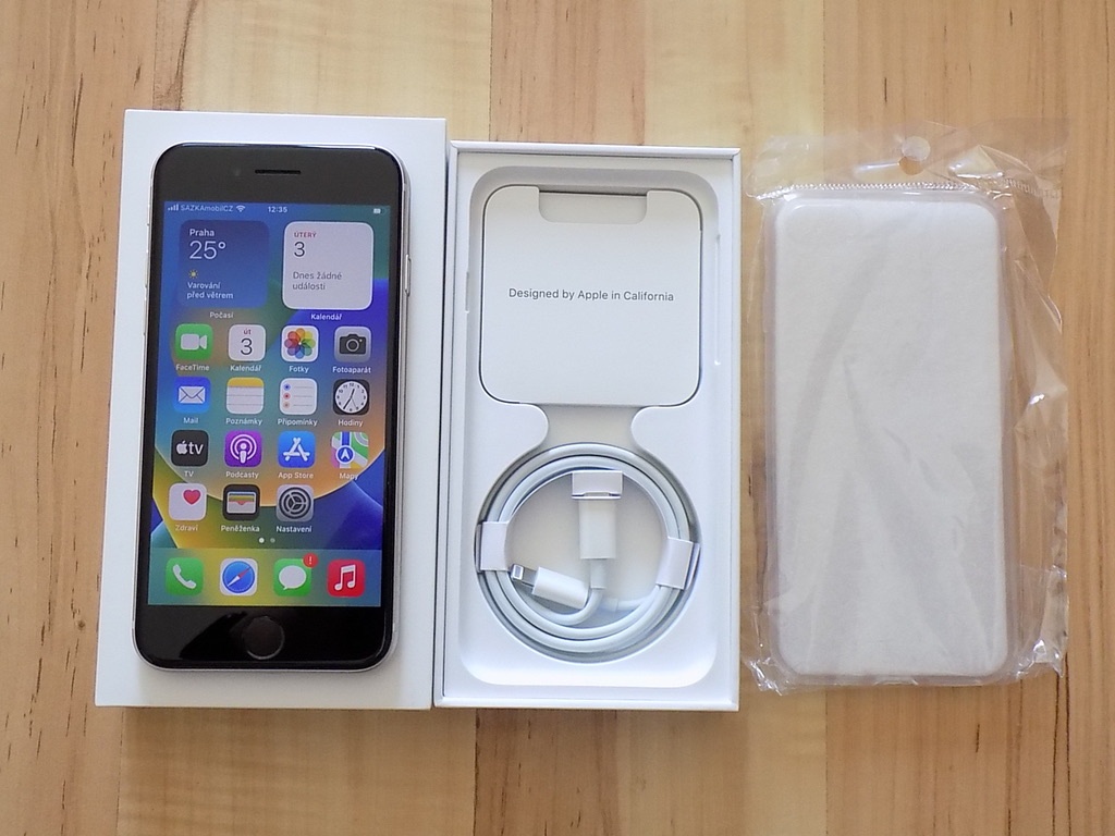 APPLE iPhone SE 2022 128GB White - ZÁRUKA - TOP STAV