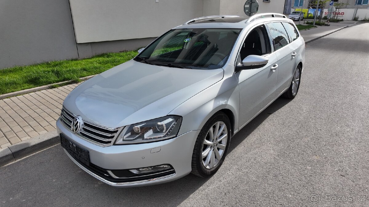 VW Passat, 2.0 TDI, DSG, max. vybava, serviska, po servisu.