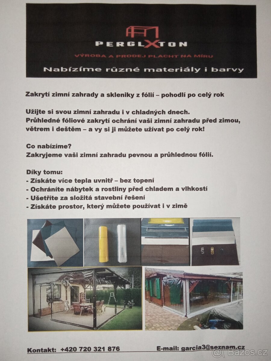 Odolné folie do zimních zahrad a skleníků