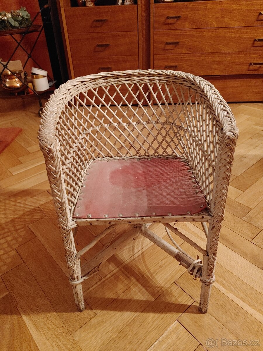 Dětské ratanové křesílko