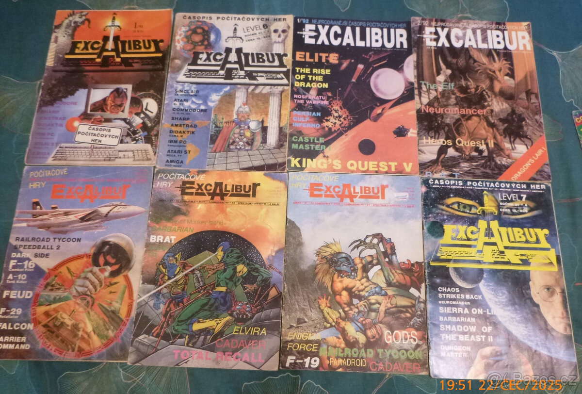 Historický game časopis Excalibur 1-50