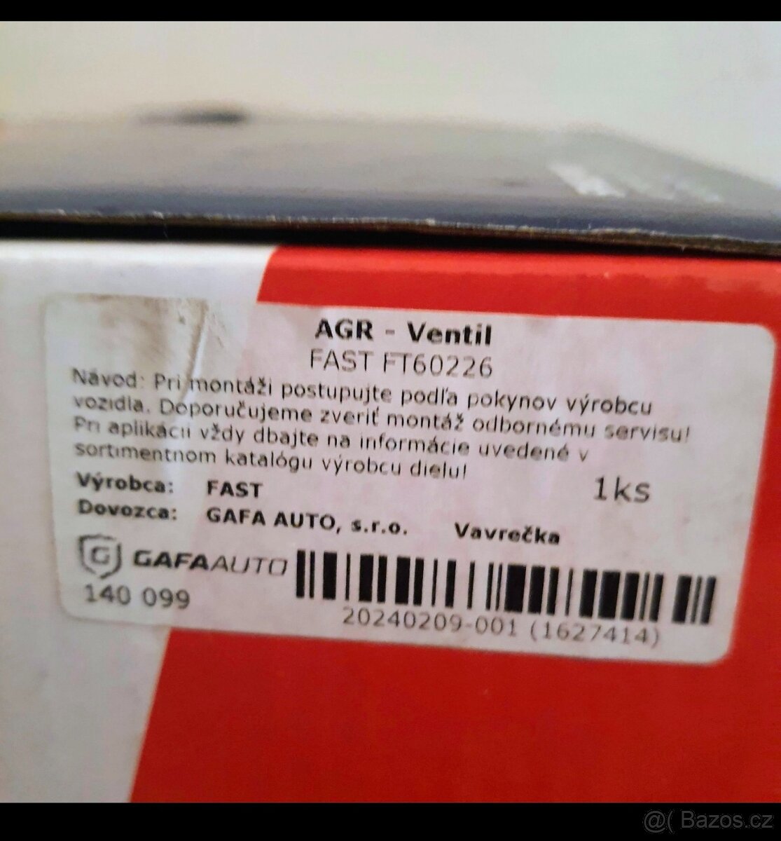 Prodám EGR ventil