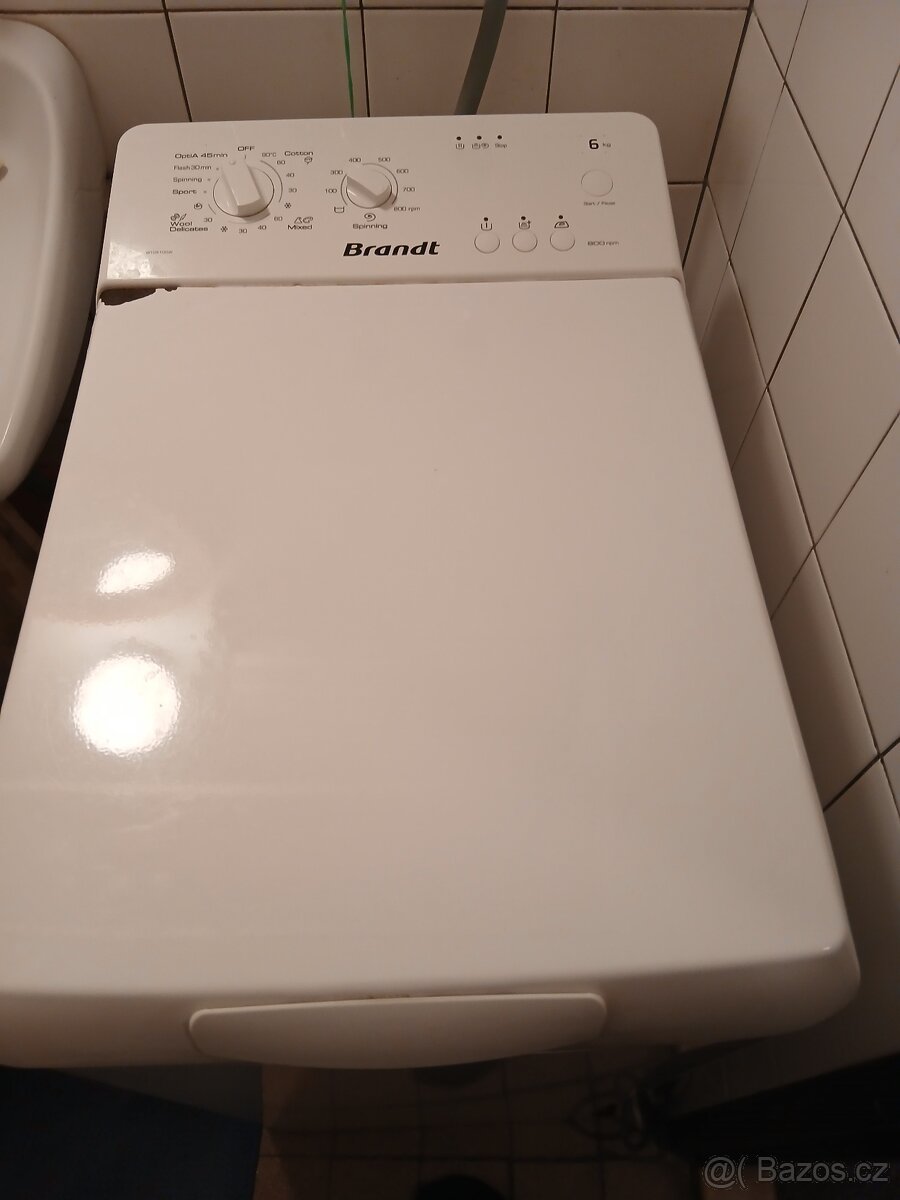 Pračka, Brandt, vrchní plnění, funkční, jako nová