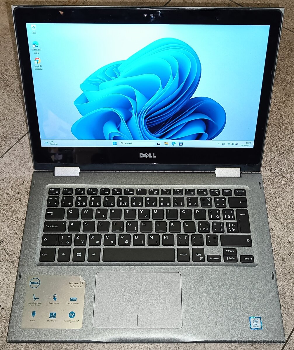 Dell Inspiron 13,i7-8550U,WIN 11,SSD 256GB,RAM 8GB,dotykový