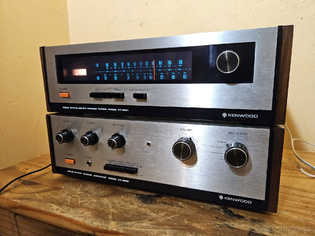 KENWOOD KA-2002 + KT 2001 HiFi zesilovač a tuner