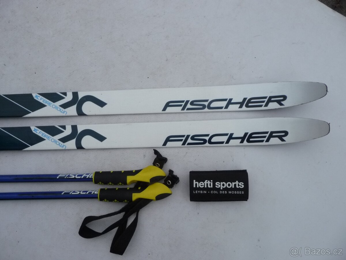 běžky FISCHER XC Fibre Crown 199 cm + vazani Rottefella NNN