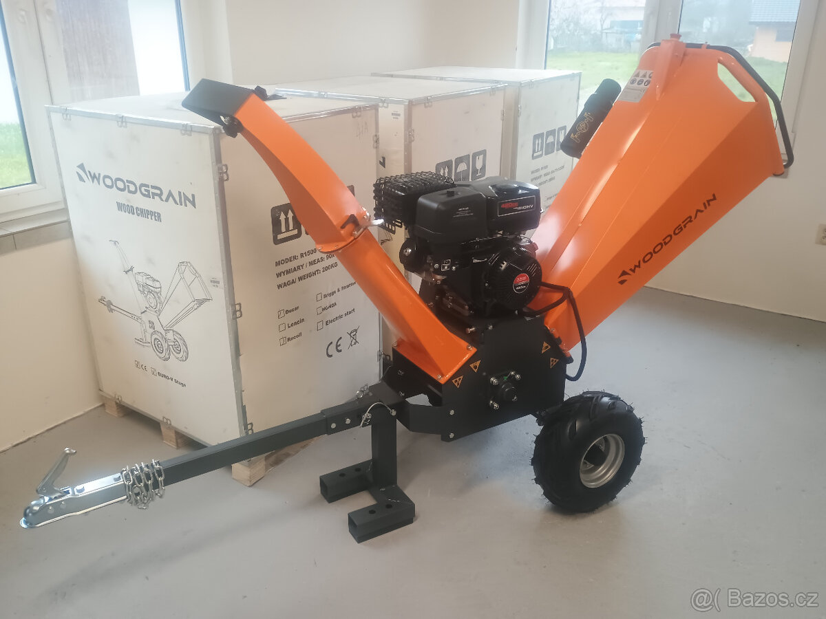 Štěpkovač dřeva WOODGRAIN R1500 13.5HP AKCE
