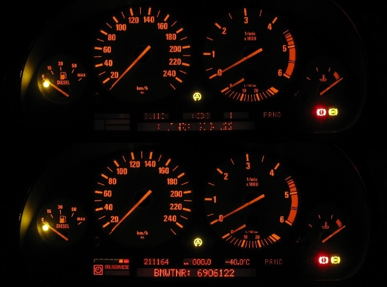 Oprava displeje - pixelů tachometru - BMW E39, E38, E53, E34