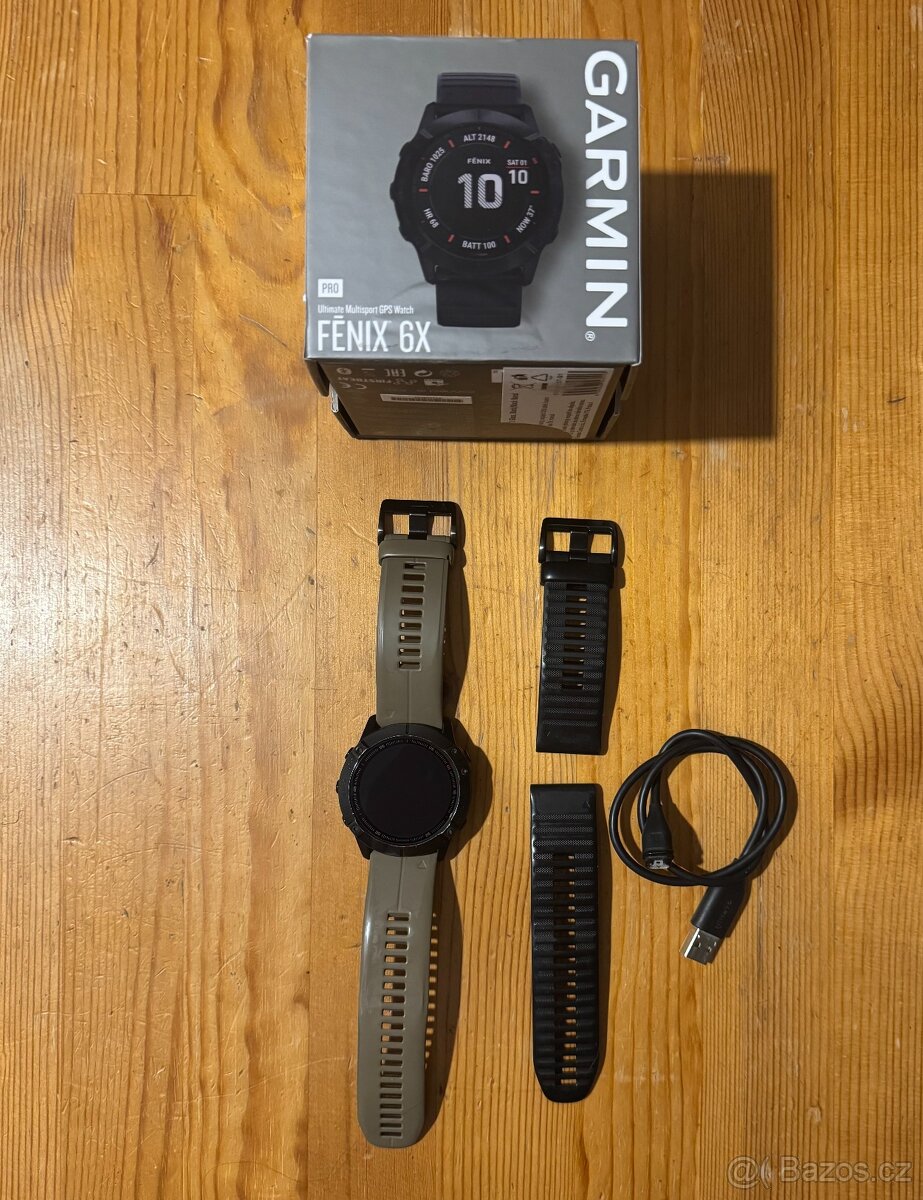 Garmin Fénix 6X Pro – velmi dobrý stav