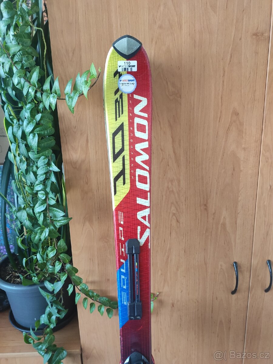 Prodám lyžařský set(lyže,hůlky,lyžáky a nový obal na lyže)