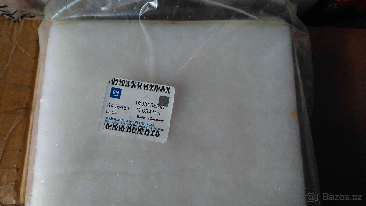 vzduchový filtr originál 93188247 MOVANO, MASTER