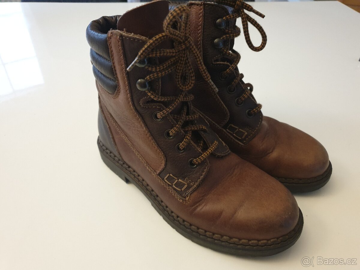 Dětské zimní boty kožené vel. 34