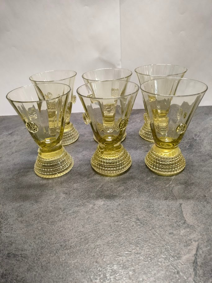 Zelené lesní sklo 6 ks