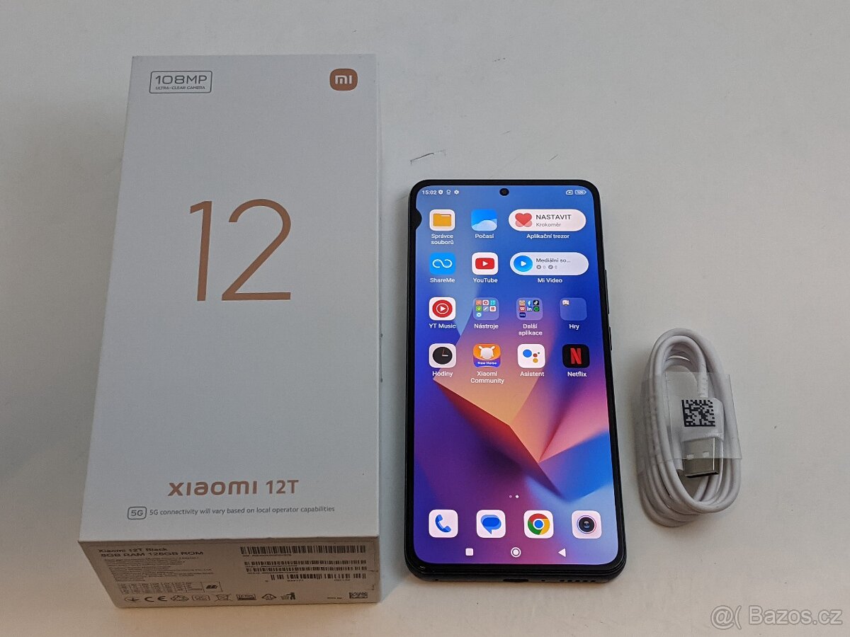 Xiaomi 12T 8/128gb black. Záruka 6 měsíců.