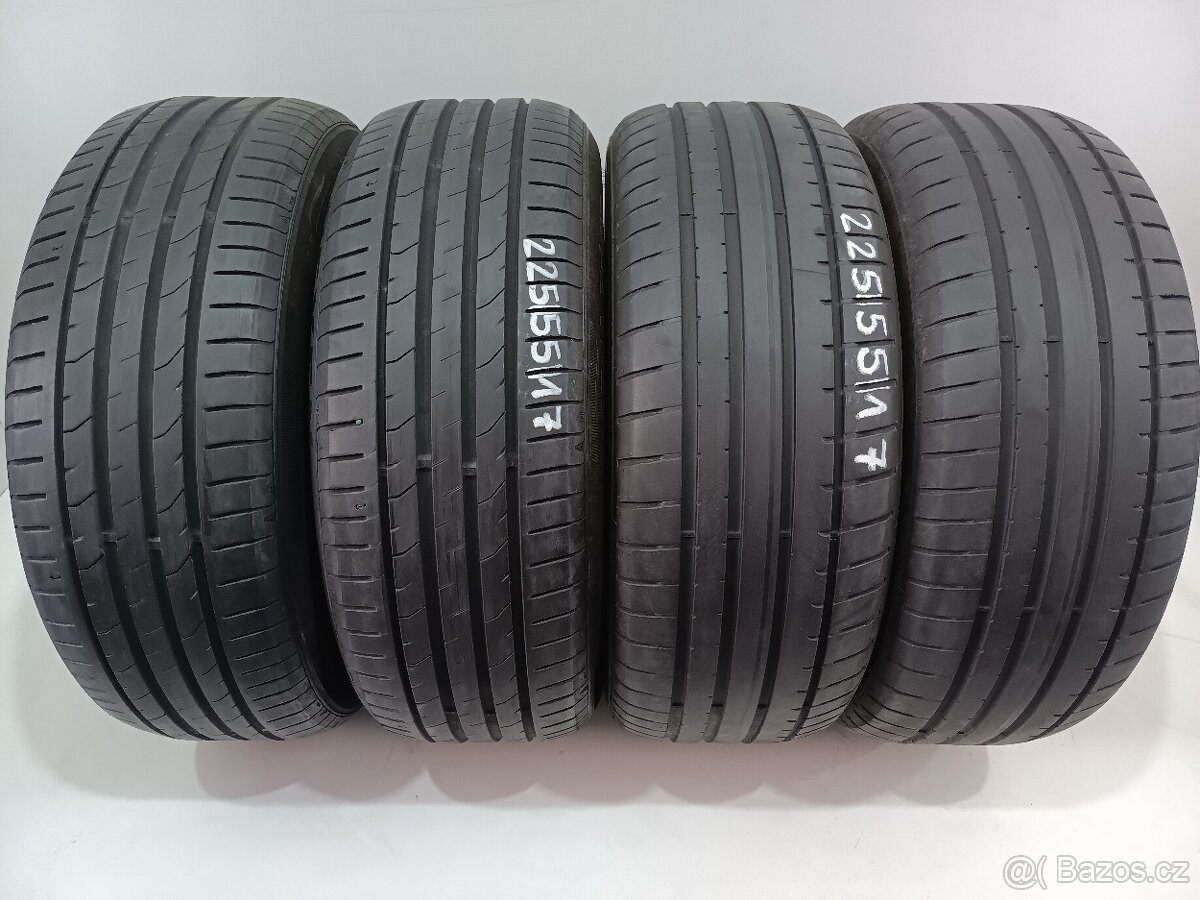 Letní pneu 225/55/17 Nexen+Dunlop