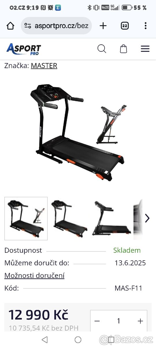 Motorový běžecký pás Master F-11