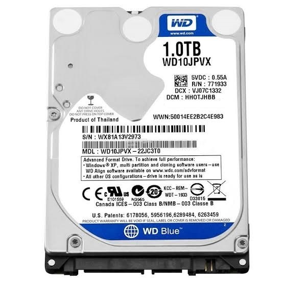 Pevný disk WD 1TB pro notebook