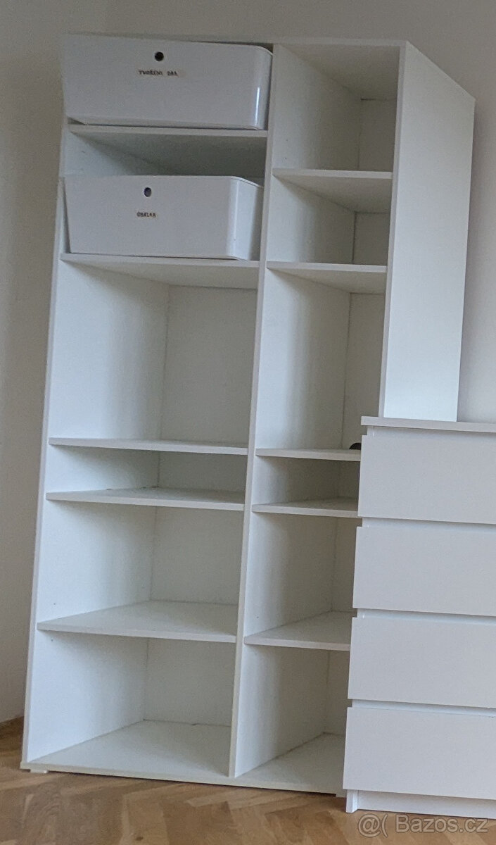IKEA VIHALS policový díl s 10 policemi 200cm