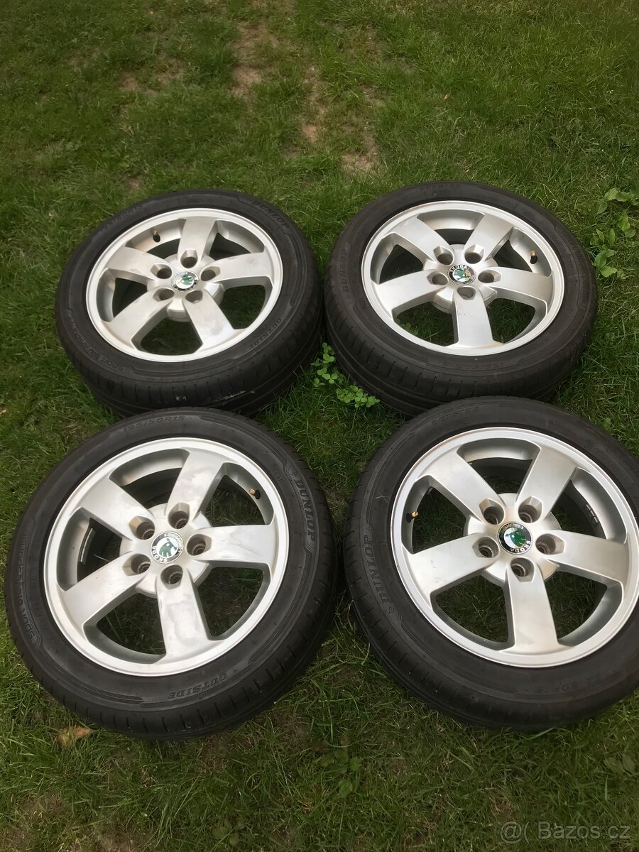 Alu kola 5x100 r15 Škoda