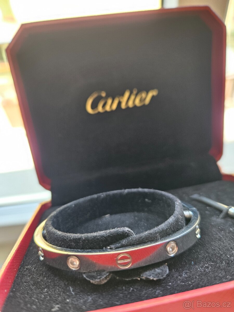 Cartier Love bracelet náramek stříbrný