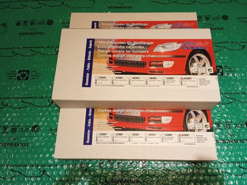 Lišty předního nárazníku, Octavia II. RS Lim.Combi 2005 -200