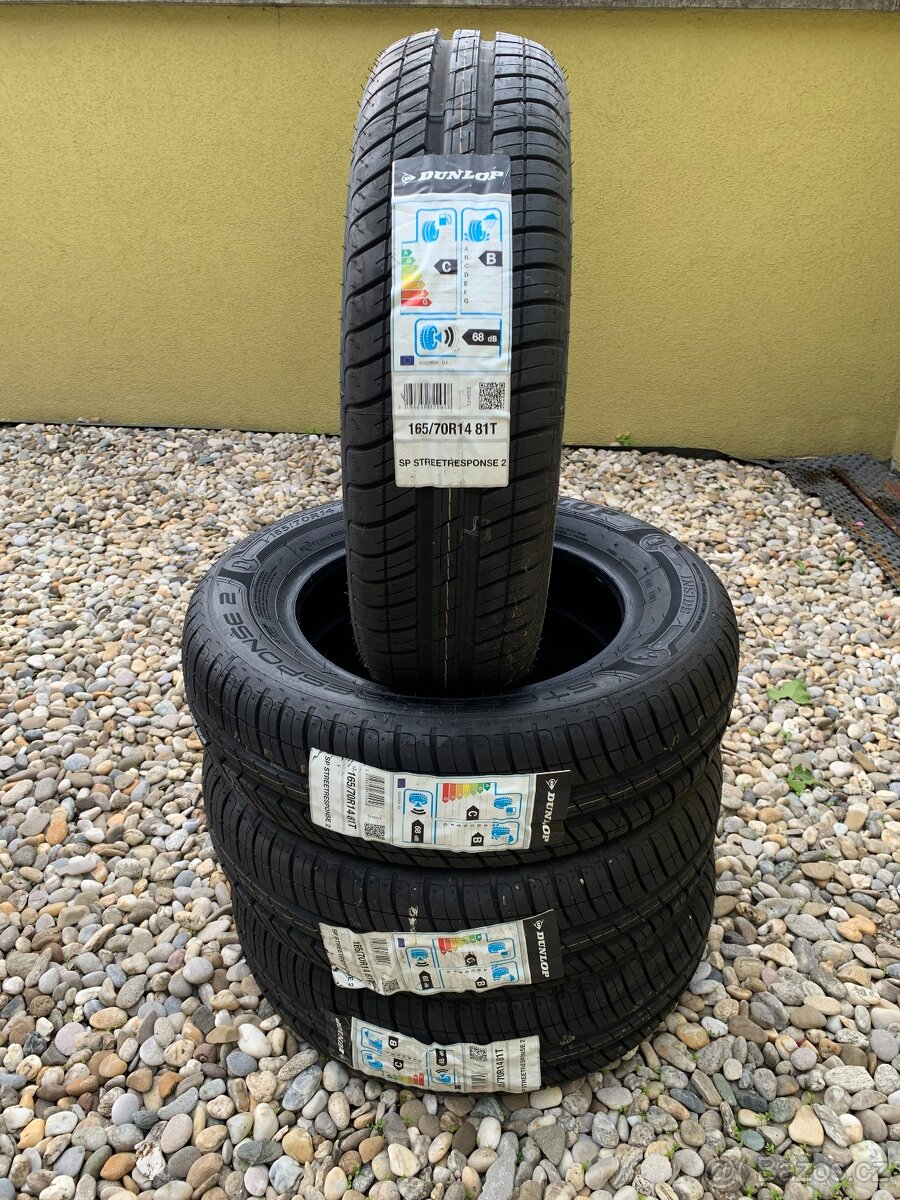 Letní pneu 165/70R14 Dunlop Streetresponse NOVÉ - NEPOUŽITÉ