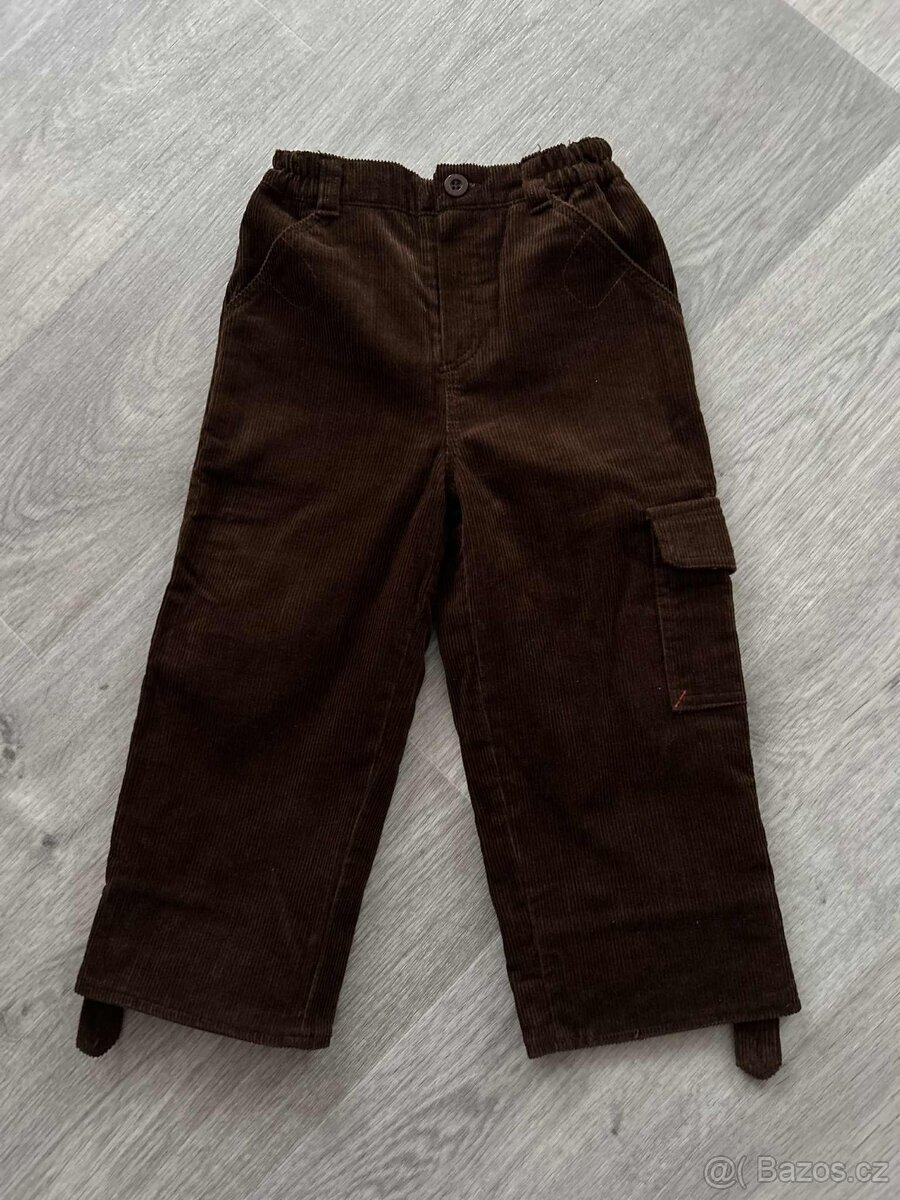 Dětské manšestrové kalhoty vel.98