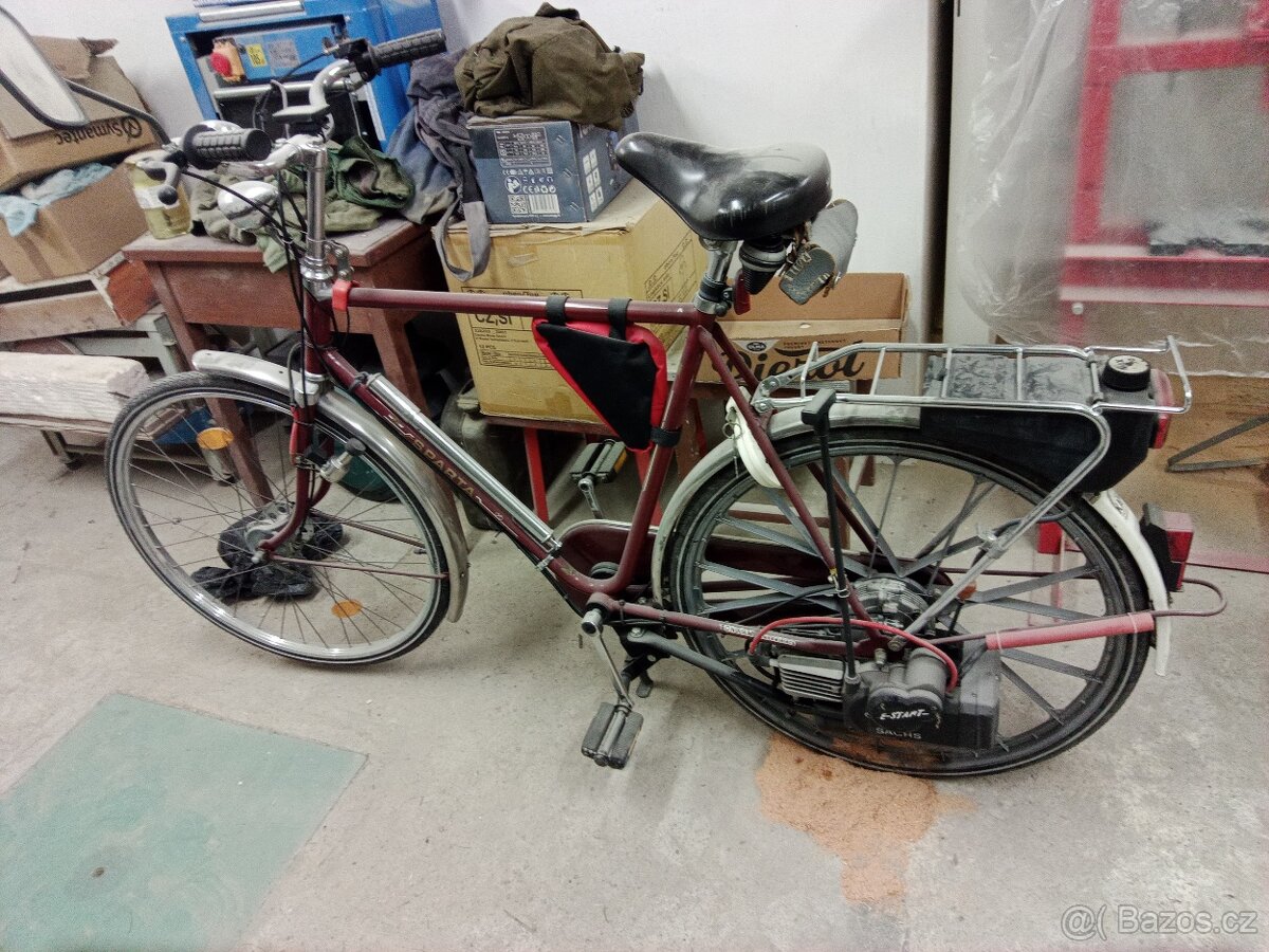 pánské kolo s motorem 301-A Sachs- Spartamet